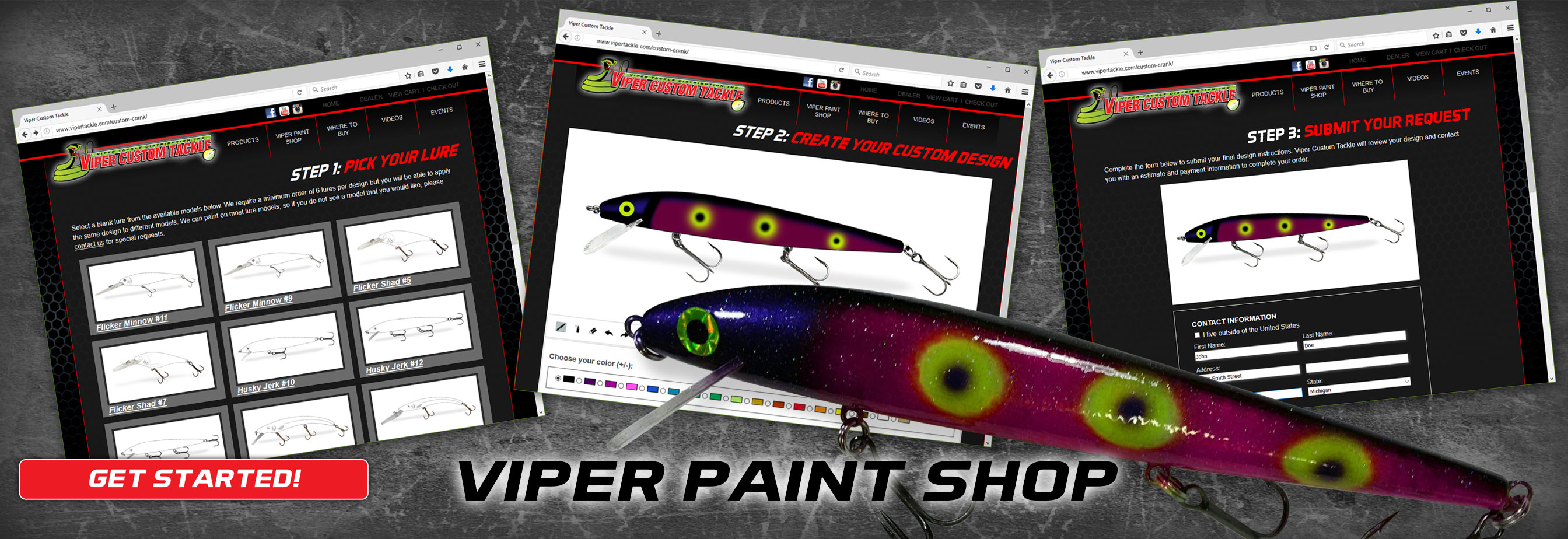 Viewer challenged me to paint flames on a custom designed fishing lure 