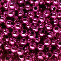 Metallic Purple Plastic Beads