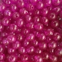 Purple Clear Plastic Beads