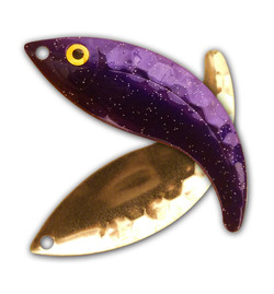 Purple Gold Hex Whip Tail Blade
