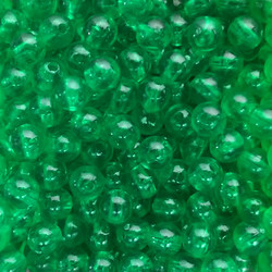 Green Clear Plastic Beads