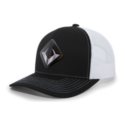 Viper Patch Trucker Snap Back Cap Black/White