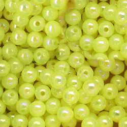 Opal Chartreuse Plastic Beads