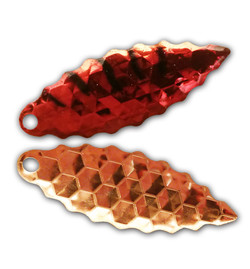 Crimson Tiger Copper Serrated Willow Blade