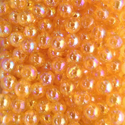 Opal Orange Plastic Beads