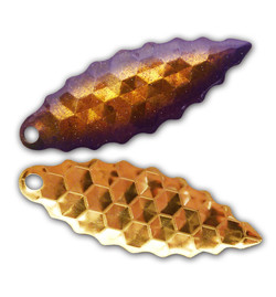 Purple Edge Gold Serrated Willow Blade