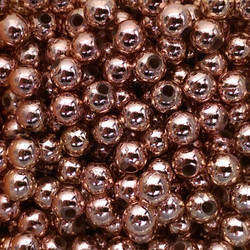 Metallic Copper Plastic Beads