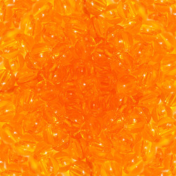 Orange Clear Plastic Beads