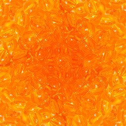 Orange Clear Plastic Beads