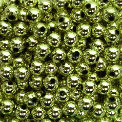 Metallic Chartreuse Plastic Beads