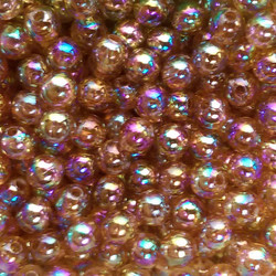 Opal Root Beer Plastic Beads