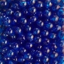 Blue Clear Plastic Beads