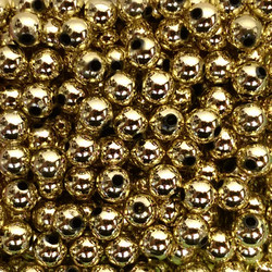 Metallic Gold Plastic Beads