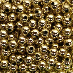 Metallic Gold Plastic Beads